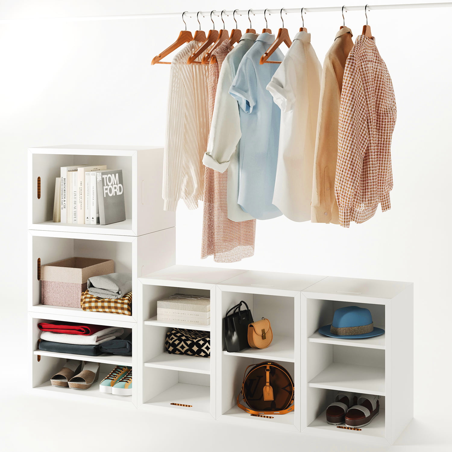 Cubbies for Closet Organizing
