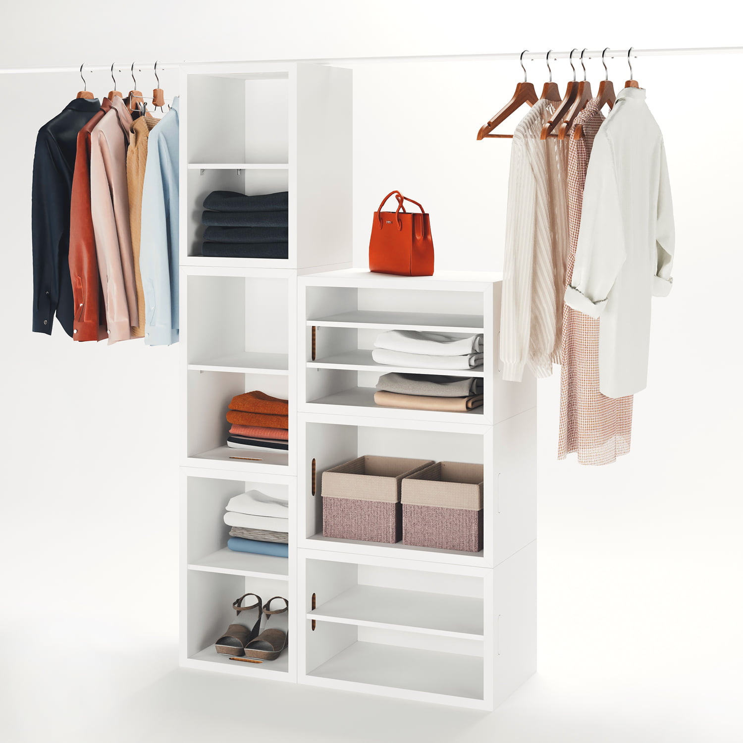 Lightweight Stackable Closet System