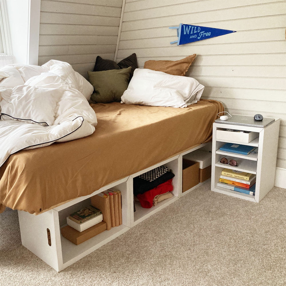 White Storage Bed