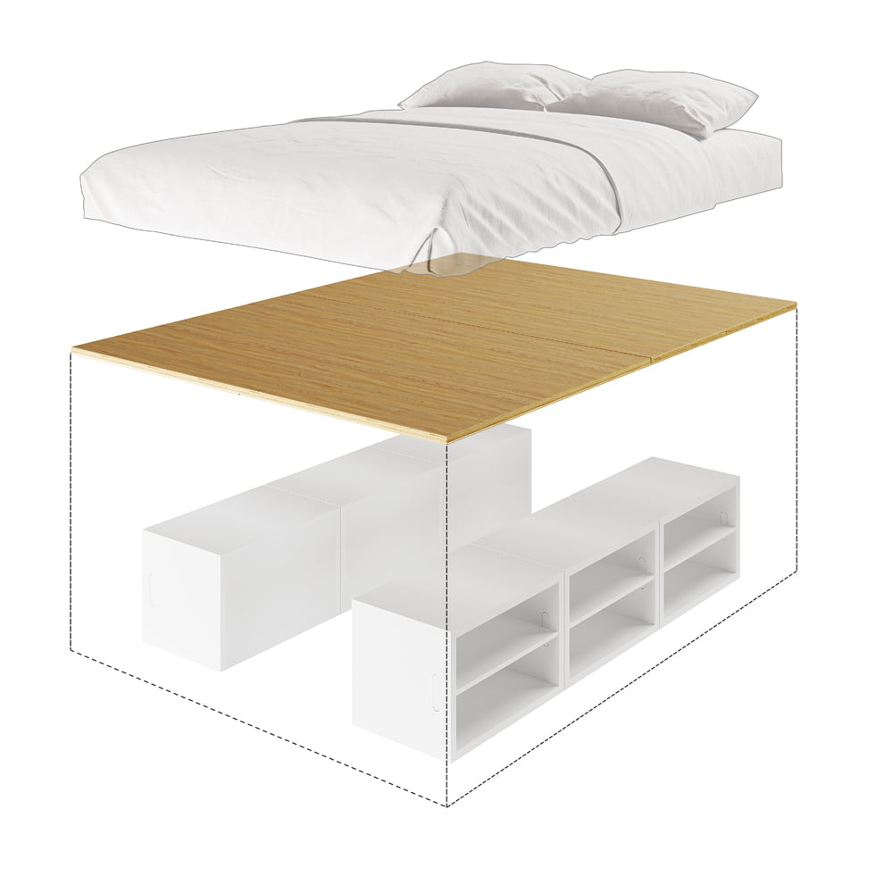 6 Box Queen Storage Bed B