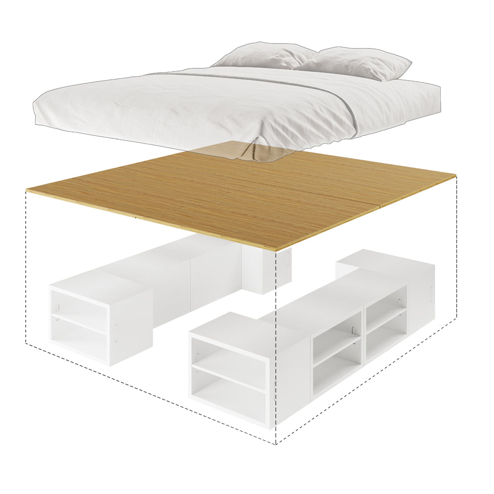 8 Box King Storage Bed B