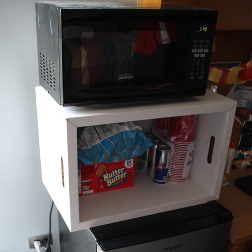 Mini Fridge Storage Cubby